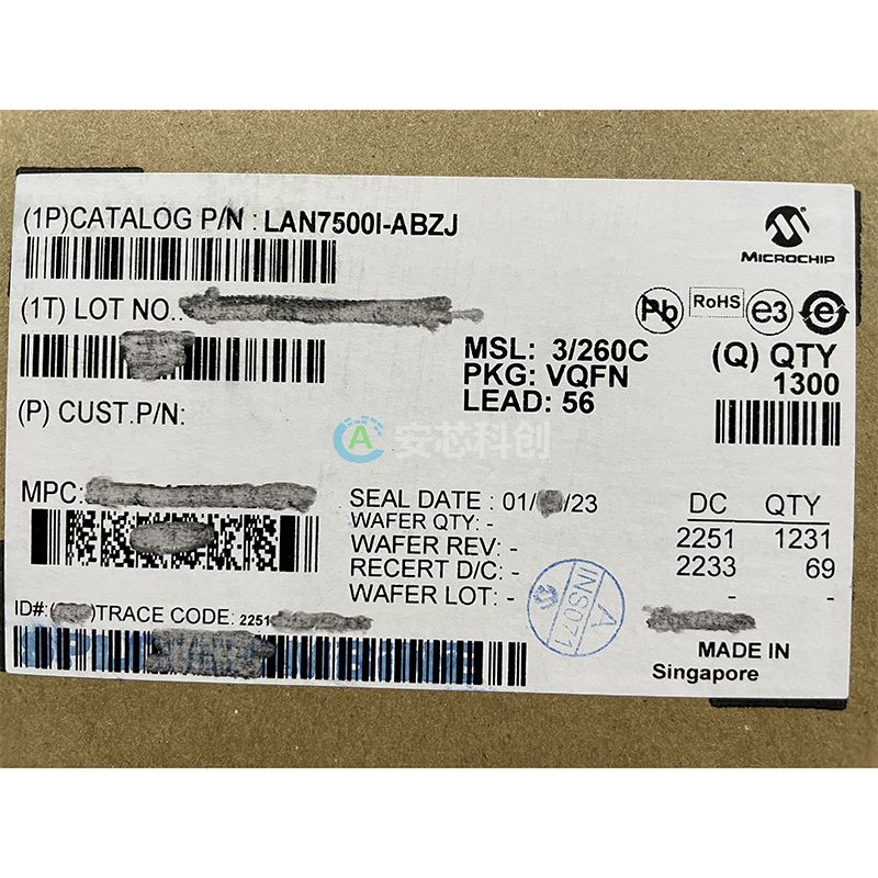 LAN7500I-ABZJMICROCHIP/微芯USB接口集成电路