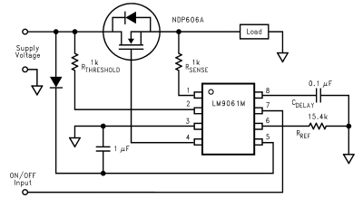 LM9061 具有无损保护的功率MOSFET驱动器