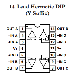 OP490是低压微功率四路运算放大器