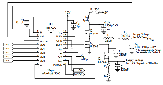LX1664/64A，LX1665/65A 单片开关调节器控制IC