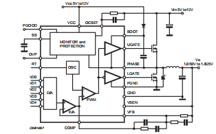 L6911E 5位可编程降压控制器 带同步整流